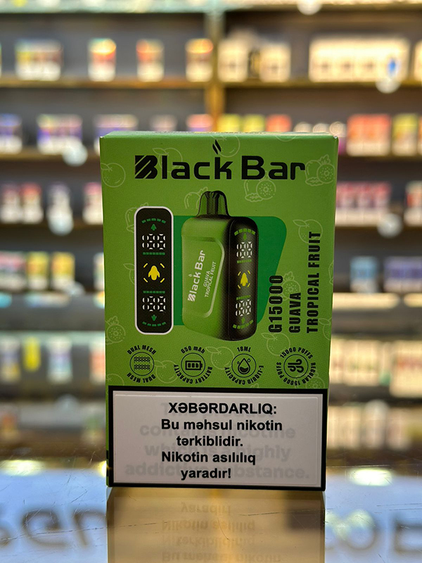 Black Bar Quava Tropik Meyvələr 15000 Tüstü 5% Nikotin