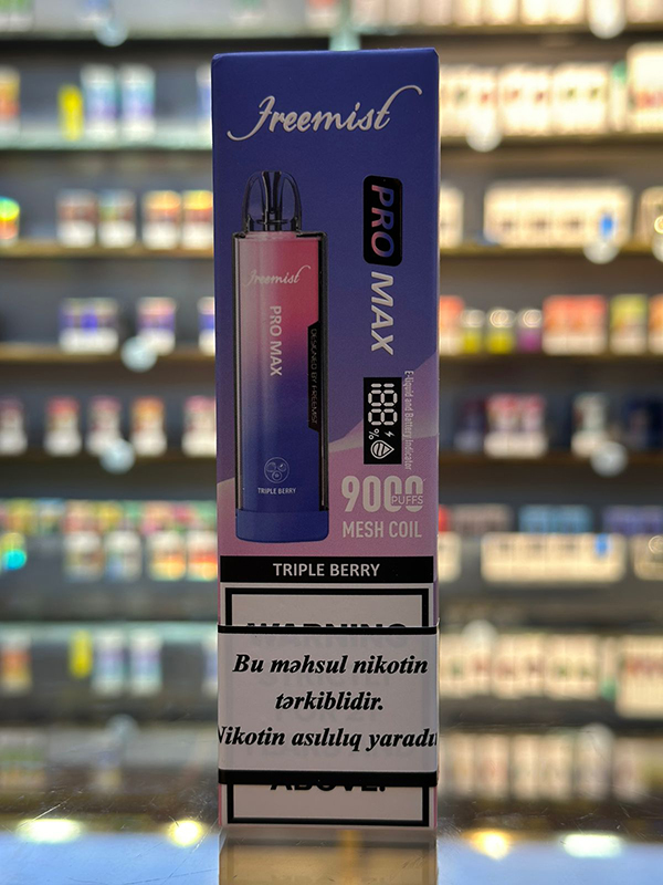 PROMAX Üçlü Giləmeyvə 9000 Tüstü 5% Nikotin