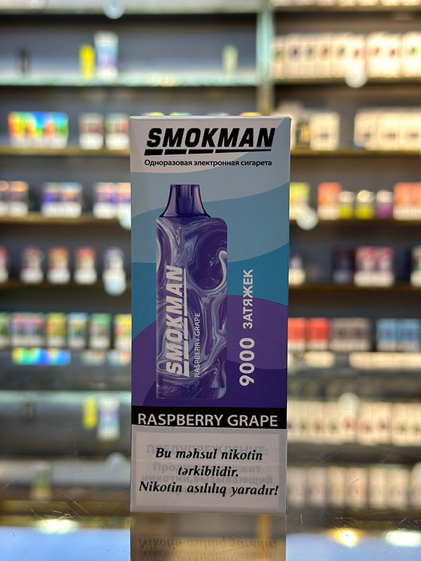 smokman-9k-moruq-uzum Smokman Vape Moruq Üzüm 9000 Tüstü 5% Nikotin