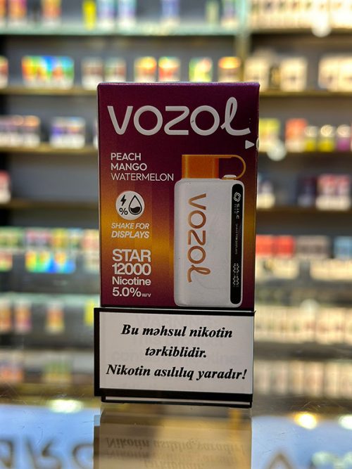 Vozol Şaftalı Mango Qarpız 12000 Tüstü 5% Nikotin