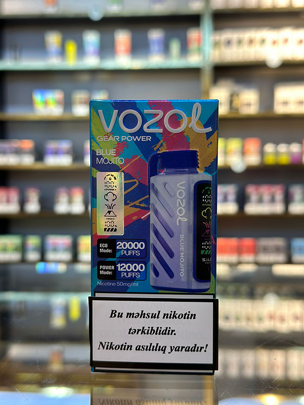 Vozol Mavi Moxito 20000 Tüstü 5% Nikotin