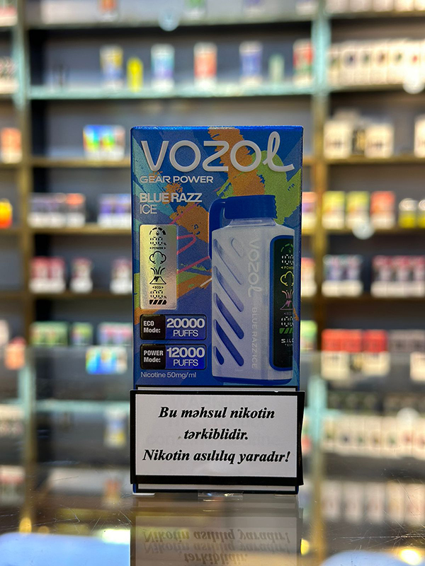Vozol Qaragilə Moruq Buz 20000 Tüstü 5% Nikotin