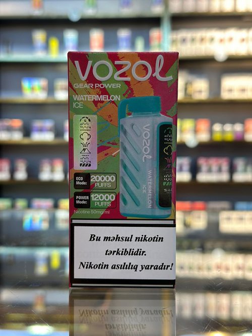 Vozol Qarpız Buz 20000 Tüstü 5% Nikotin
