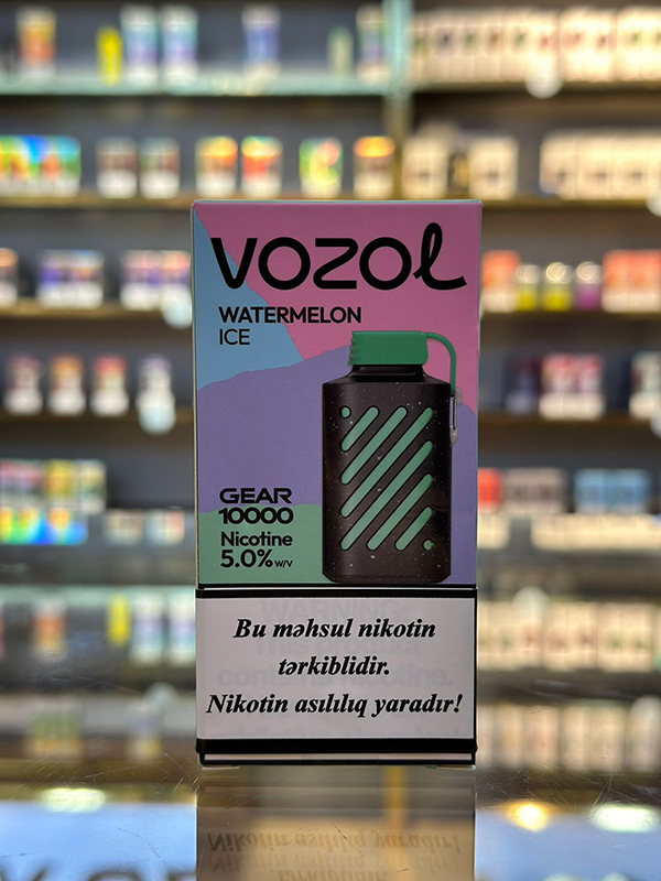 Vozol Gear Qarpız Buz 10000 Tüstü 5% Nikotin