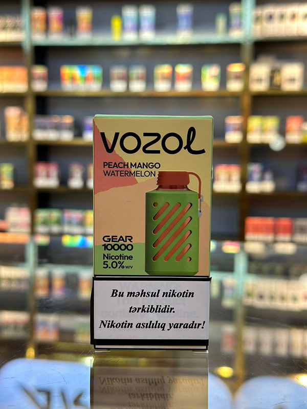 Vozol Gear Şaftalı Manqo Qarpız 10000 Tüstü 5% Nikotin
