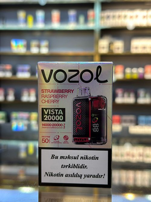 Vozol Vista Çiyələk Moruq Albalı 20000 Tüstü 5% Nikotin