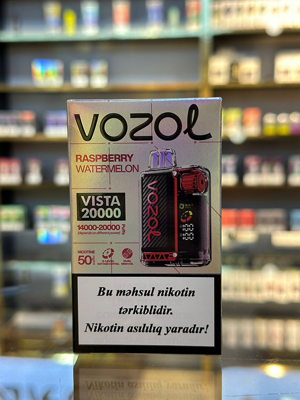 Vozol Vista Moruq Qarpız 20000 Tüstü 5% Nikotin