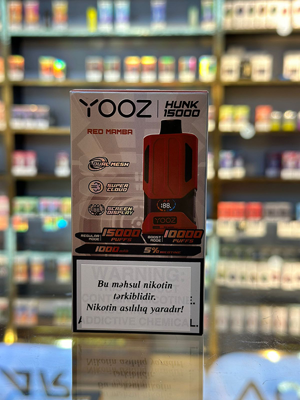 YOOZ Qırmızı Mamba 15000 Tüstü 5% Nikotin