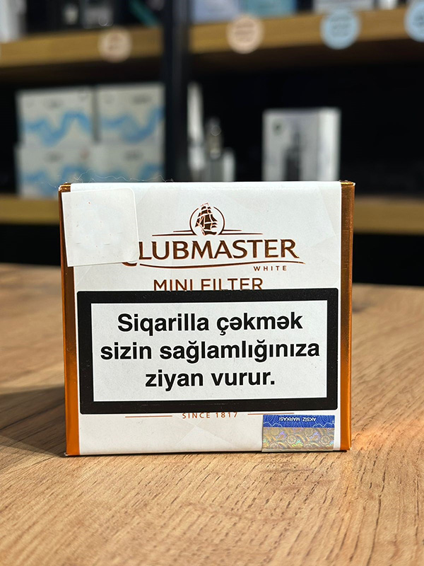 Clubmaster Mini Filter White 20 əd Qutuda