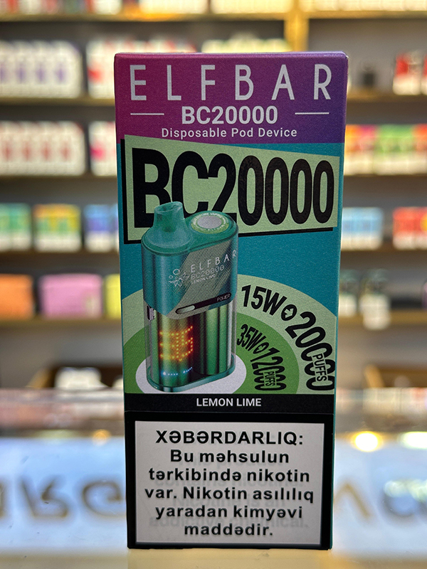 Elf Bar Limon Laym BC20000 Tüstü 5% Nikotin