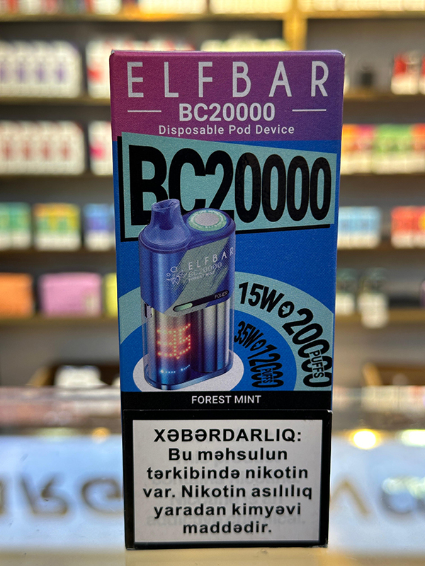 Elf Bar Meşə Nanəsi BC20000 Tüstü 5% Nikotin