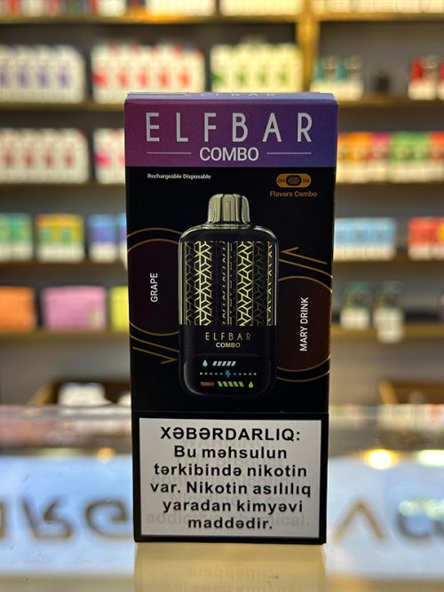 Elf Bar Combo Üzüm Mary İçkisi 25K Tüstü 5% Nikotin