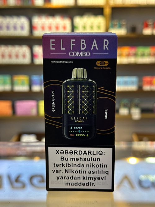Elf Bar Combo Yaşıl Alma - Üzüm 25K Tüstü 5% Nikotin