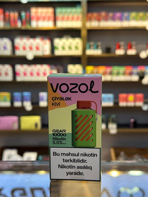 Vozol Gear Çiyələk Kivi 10000 Tüstü 5% Nikotin