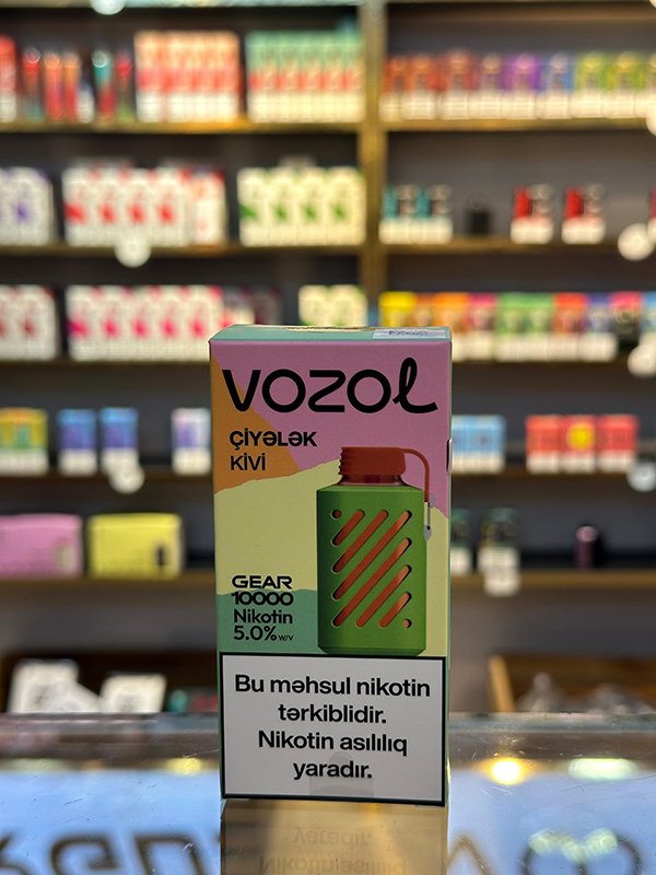 Vozol Gear Çiyələk Kivi 10000 Tüstü 5% Nikotin