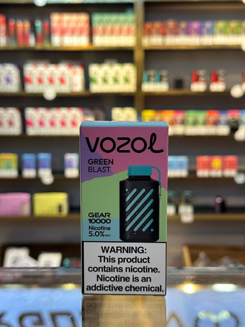 Vozol Gear Kivi Yaşıl Alma Yemiş və Buz 10000 Tüstü 5% Nikotin