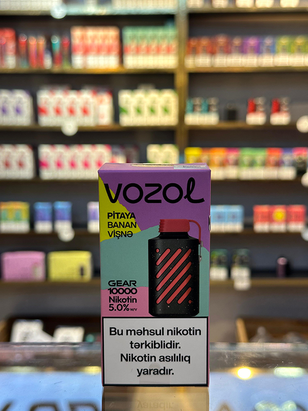 Vozol Gear Pitaya Banan Vişnə 10000 Tüstü 5% Nikotin