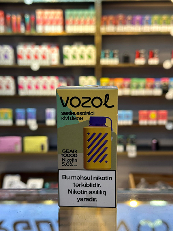 Vozol Gear Sərinləşdirici Kivi Limon 10000 Tüstü 5% Nikotin