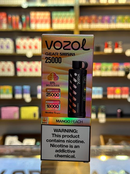 Vozol Gear Mango Şaftalı 25000 Tüstü 5% Nikotin Shisha
