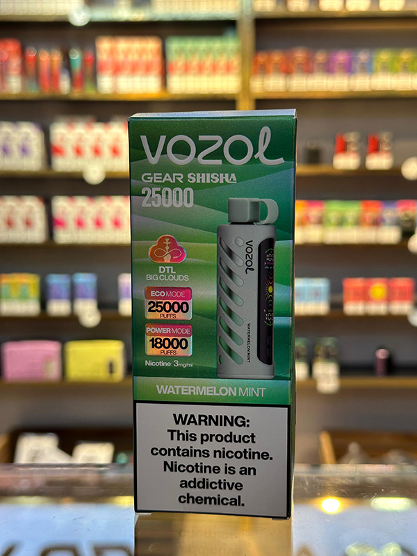 Vozol Gear Qarpız Nanə 25000 Tüstü 5% Nikotin Shisha