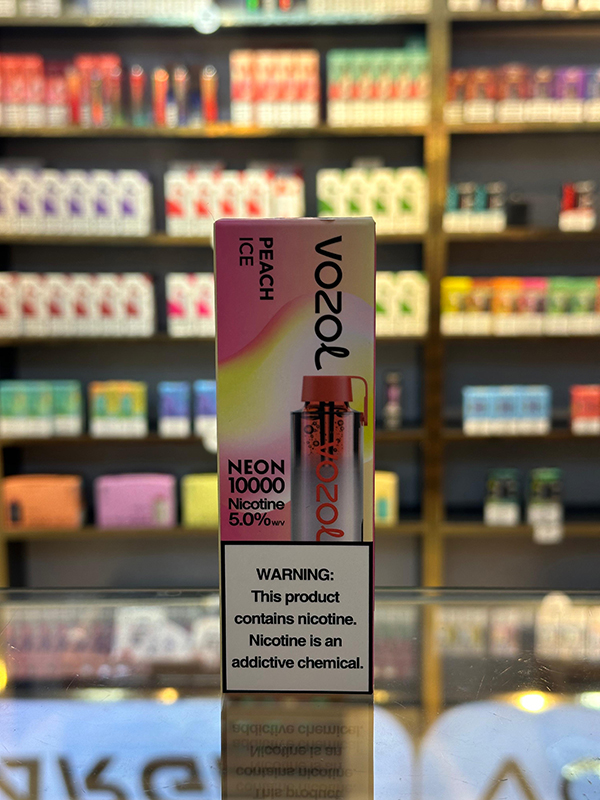 Vozol Neon Şaftalı Buz 10000 Tüstü 5% Nikotin