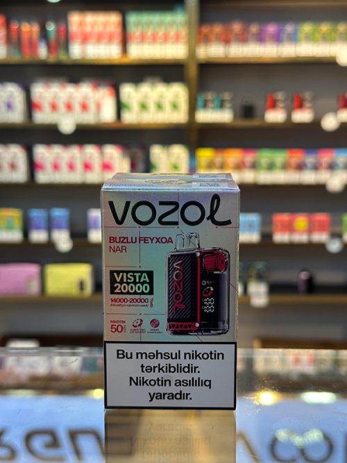 Vozol Vista Buzlu Feyxoa Nar 20000 Tüstü 5% Nikotin