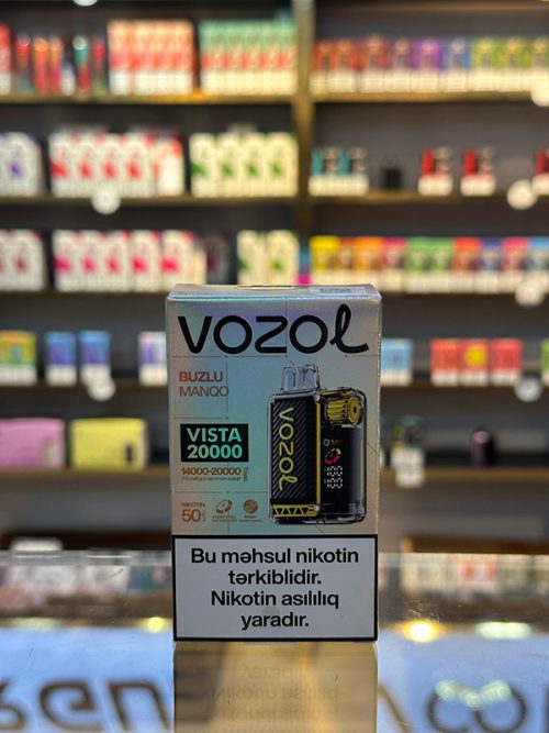 Vozol Vista Buzlu Mango 20000 Tüstü 5% Nikotin