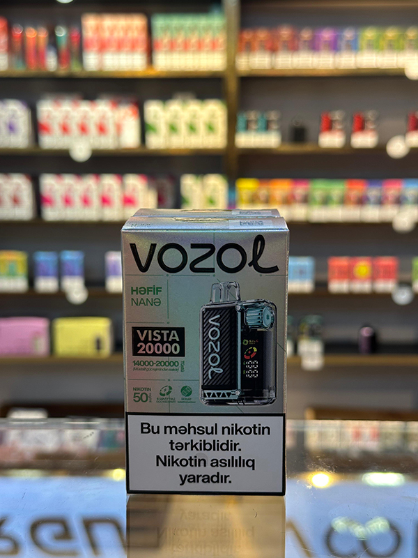 Vozol Vista Həfif Nanə 20000 Tüstü 5% Nikotin
