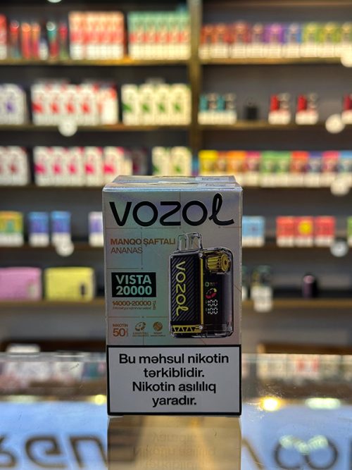 Vozol Vista Manqo Şaftalı Ananas 20000 Tüstü 5% Nikotin