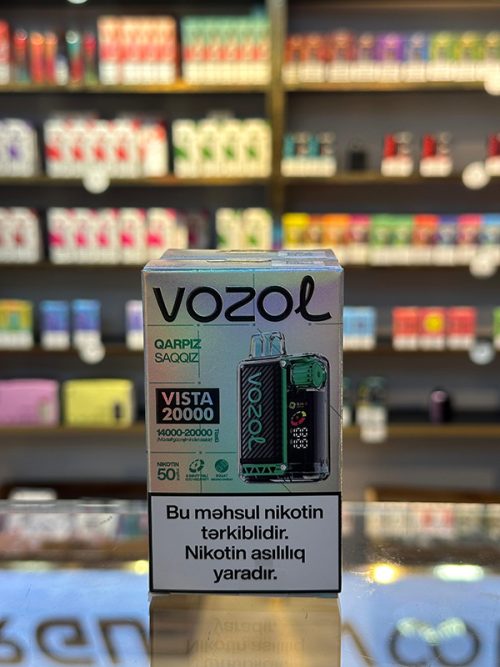 Vozol Vista Qarpız Saqqız 20000 Tüstü 5% Nikotin