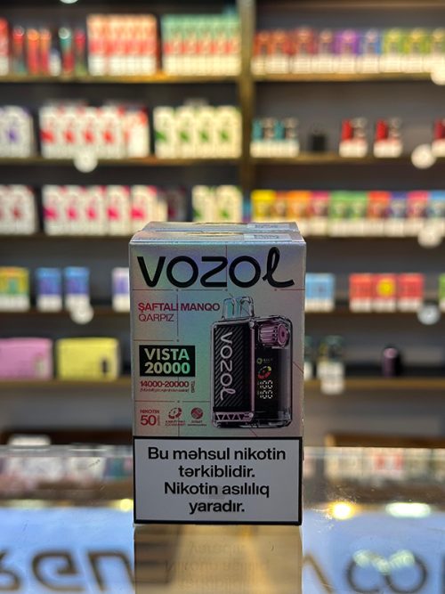 Vozol Vista Şaftalı Mango Qarpız 20000 Tüstü 5% Nikotin