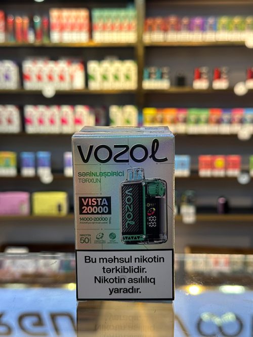 Vozol Vista Sərinləşdirici Tərxun 20000 Tüstü 5% Nikotin