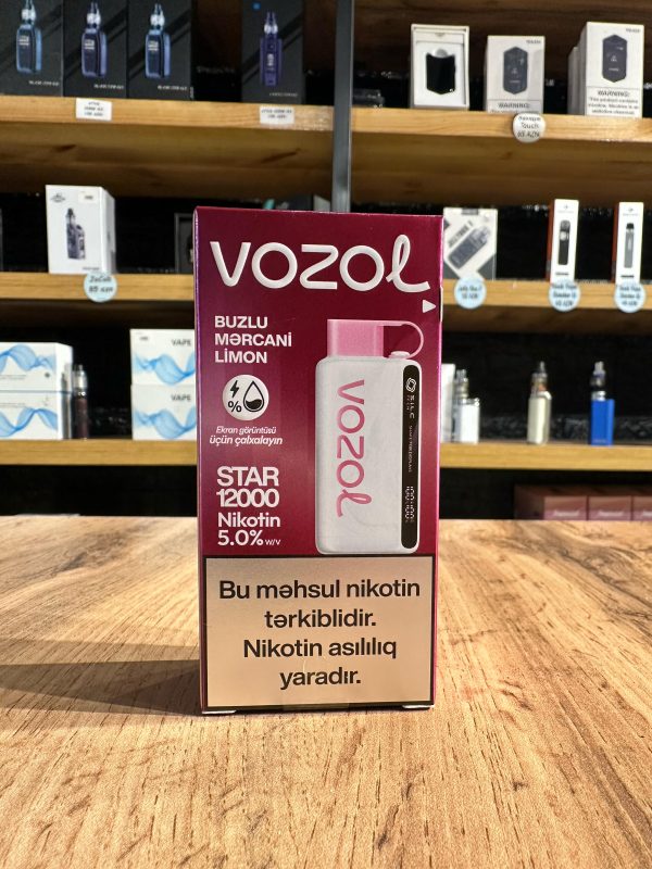 Vozol Star Vape 12K Tustu Buzlu Mercani Limon