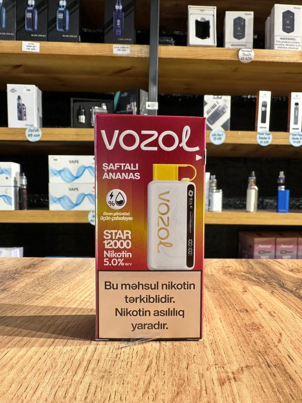 Vozol Star Vape 12K Tustu Saftali Ananas