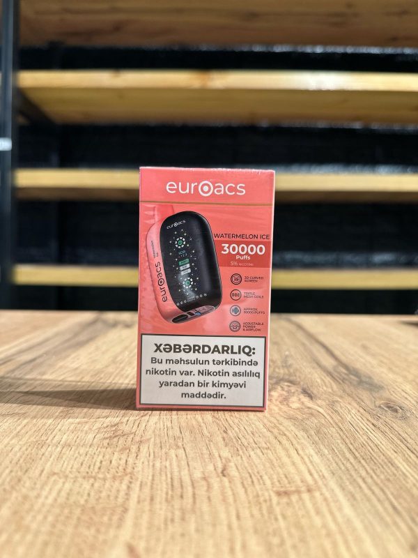 EuroAcs Vape Buzlu Qarpız 30K Tüstü 5% Nikotin