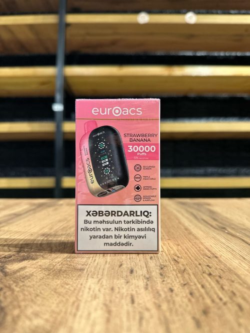 EuroAcs Vape Çiyələk Banan 30K Tüstü 5% Nikotin
