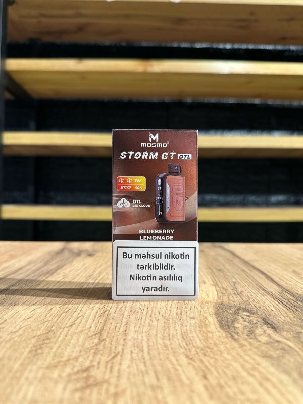 MOSMO Vape Qaragilə Limonadı 40000 Tüstü 0.3% Nikotin