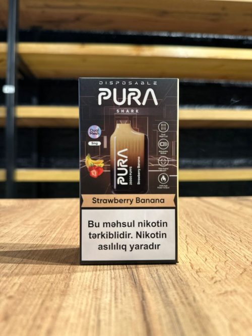 PURA Vape Çiyələk Banan 25K Tüstü 5% Nikotin