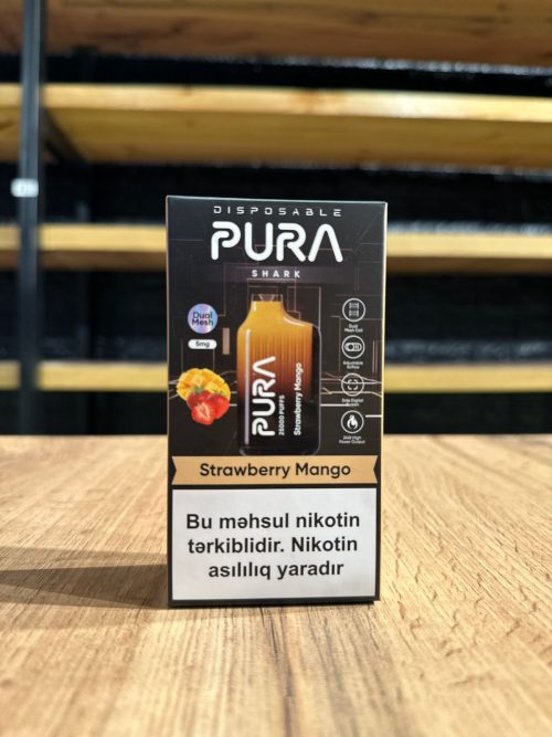 PURA Vape Çiyələk Manqo 25K Tüstü 5% Nikotin