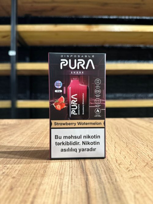 PURA Vape Çiyələk Qarpız 25K Tüstü 5% Nikotin
