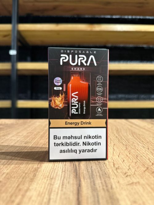 PURA Vape Enerji İçkisi 25K Tüstü 5% Nikotin