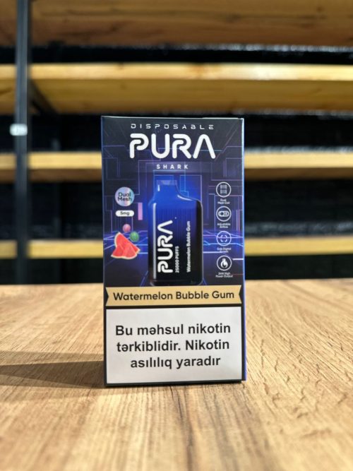 PURA Vape Qarpız Saqqız 25K Tüstü 5% Nikotin