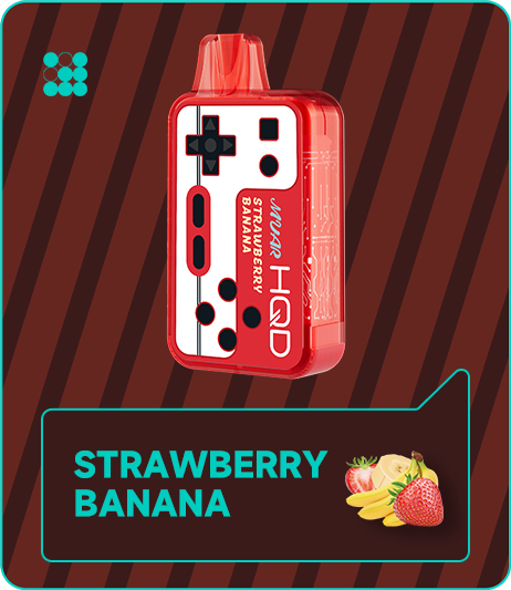 HQD Vape Çiyələk Banan 5000 Tüstü