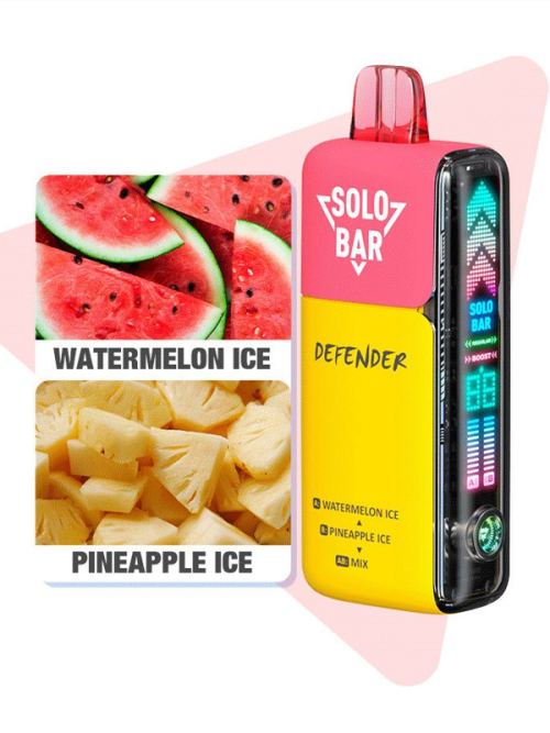 Solobar Vape Buzlu Qarpız/Buzlu Ananas 40000 Tüstü İkili Dad