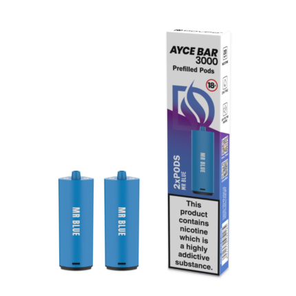 Ayce Bar Kartric Mr Blue 3000 Tüstü 2% Nikotin