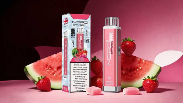 698dd5d242acc16e0b498f9c Nerd Crystal Çiyələk,Qarpız və Saqqız 5500 Tüstü 2% Nikotin