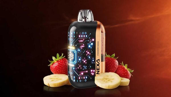 Nexa Ultra Strawberry Banana 40 000 tüstü 5% Nikotin